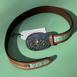 Kid’s Western Belt with Silver Buckle